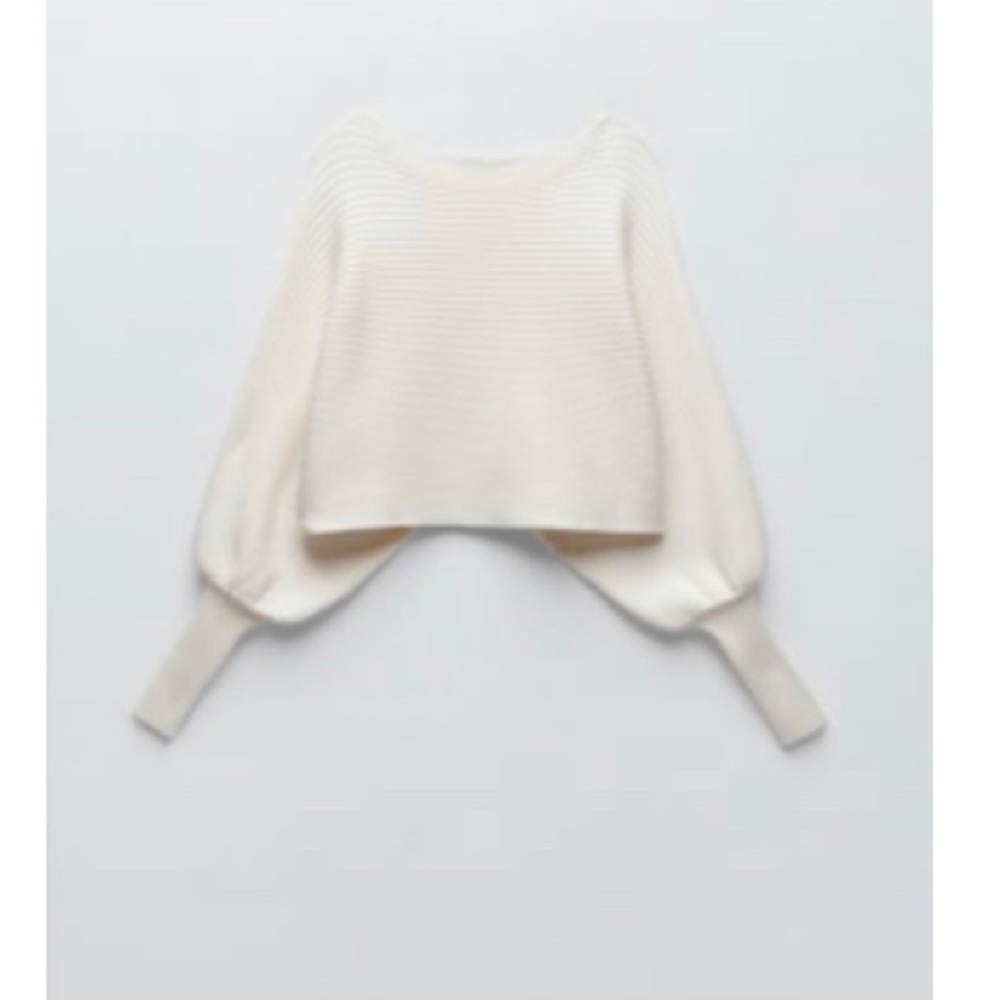 Adorable cropped Zara sweater
